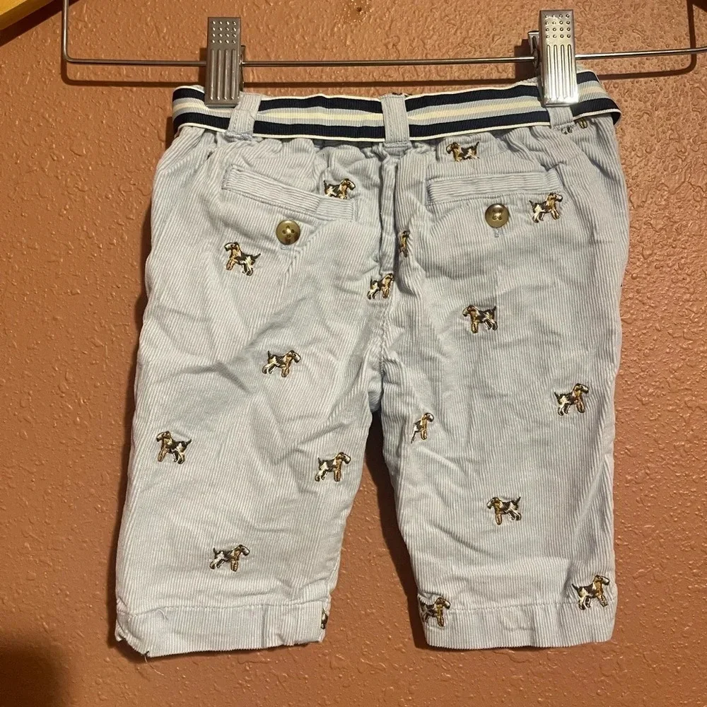 Ralph Lauren Dog novelty print corduroy pants 3 months